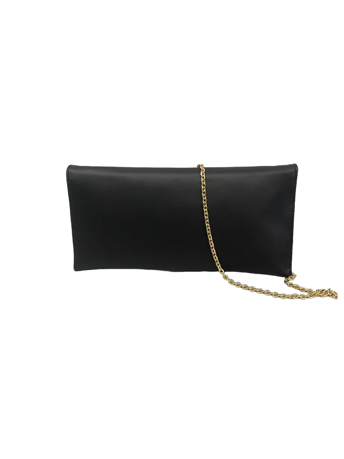 ERIS pochette in pelle bianco e nero