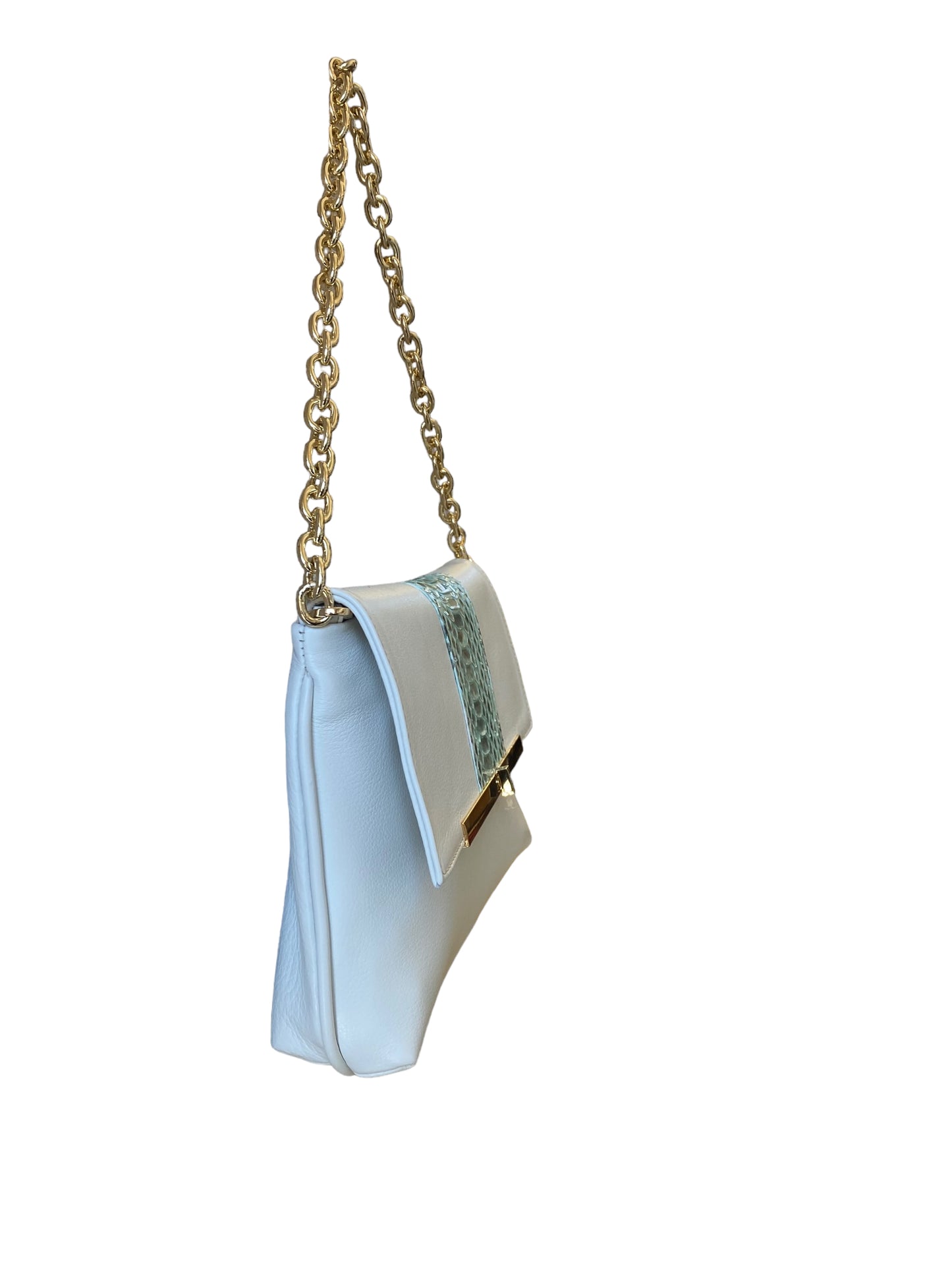 ANDROMEDA borsa in pelle bianca