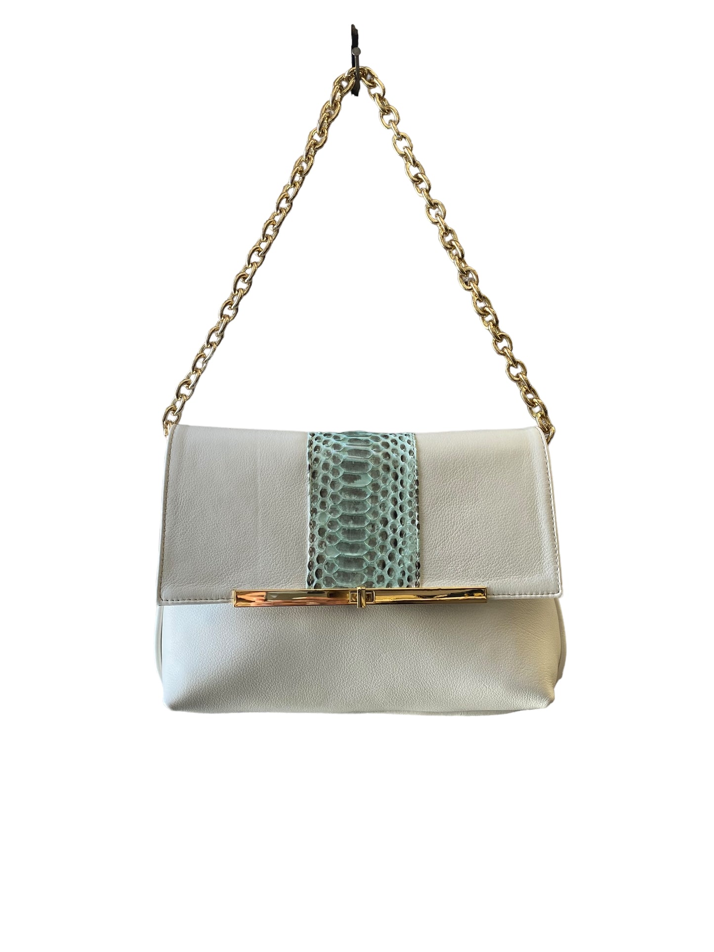 ANDROMEDA borsa in pelle bianca