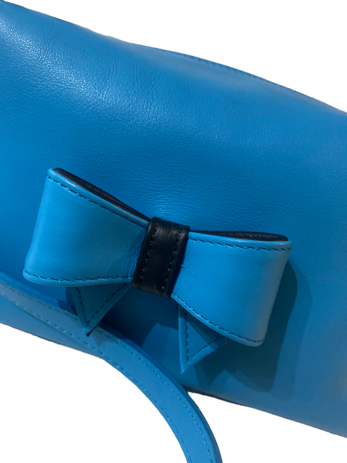 SIRIA borsetta in pelle azzurra