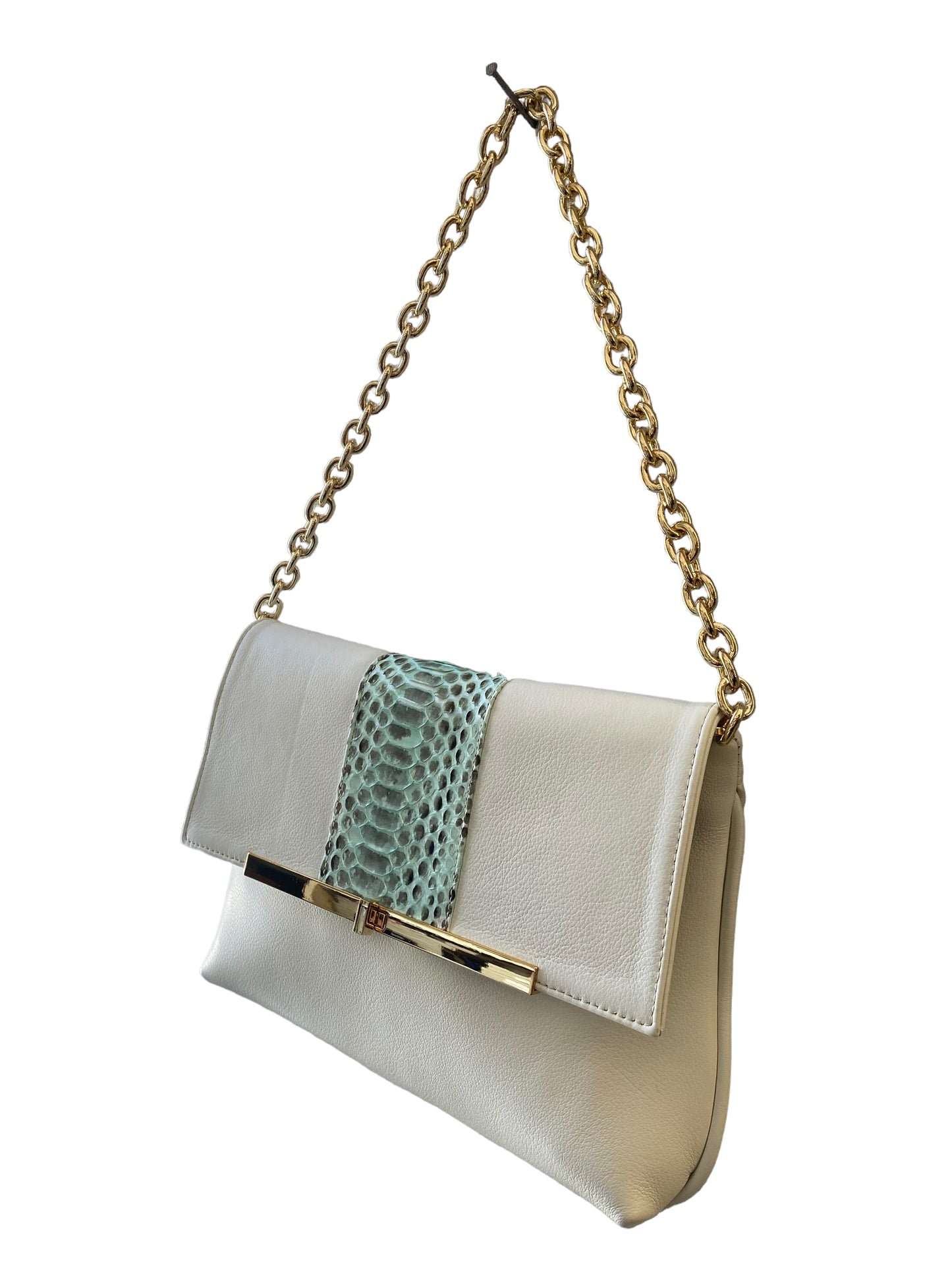 ANDROMEDA borsa in pelle bianca