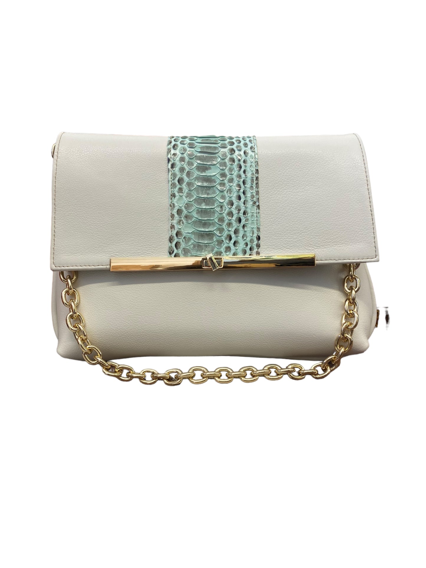 ANDROMEDA borsa in pelle bianca