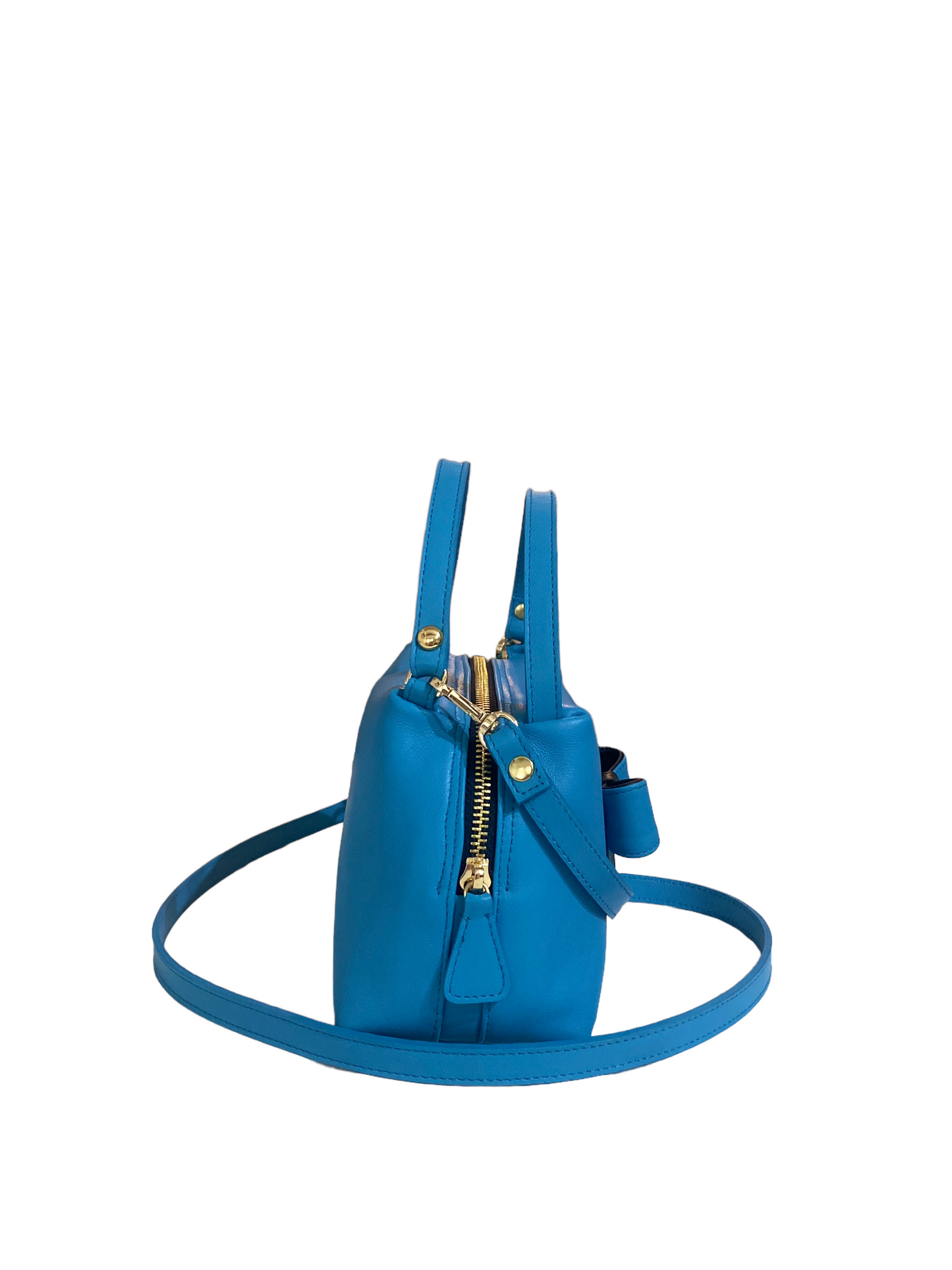 SIRIA borsetta in pelle azzurra