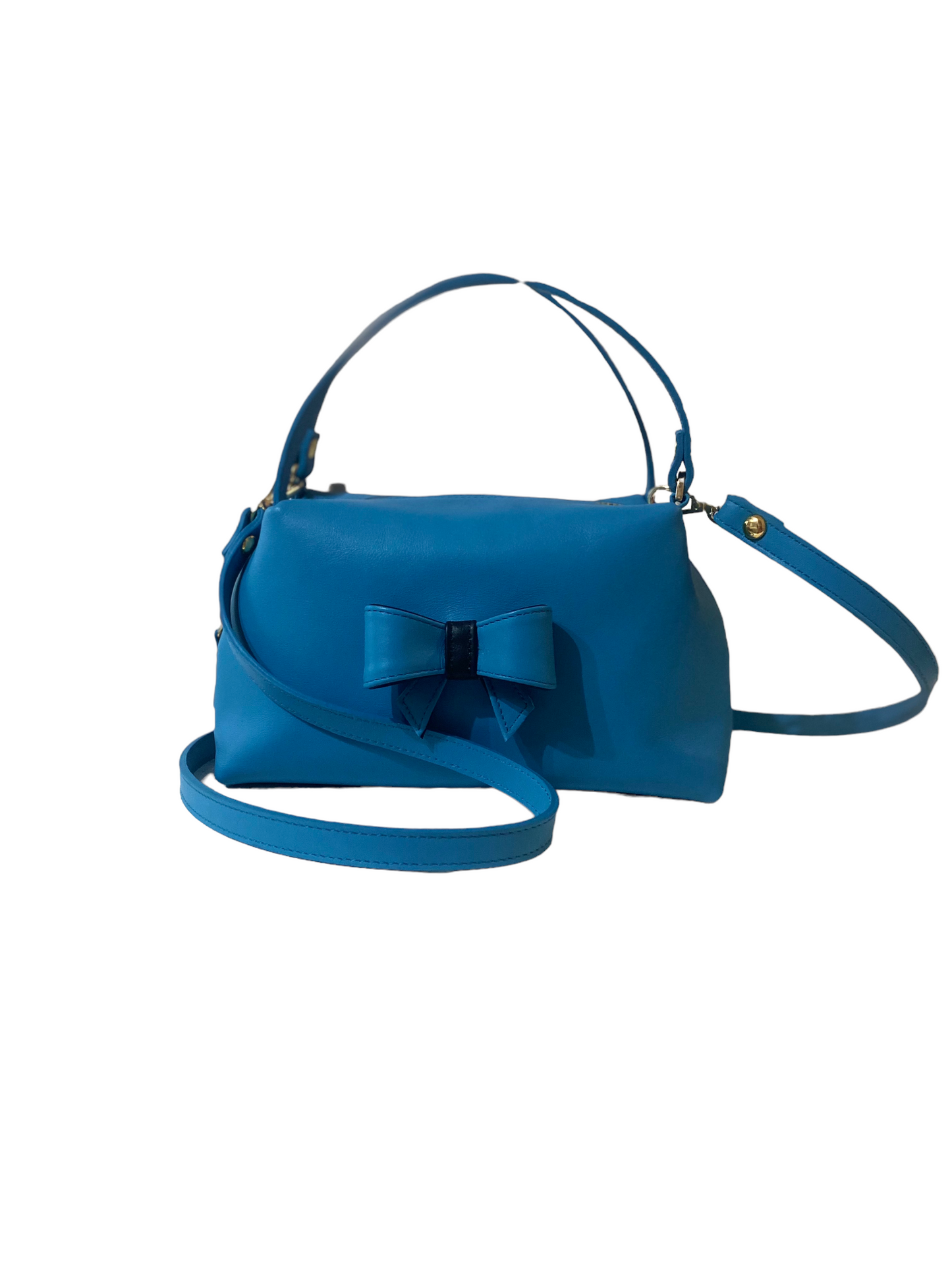 SIRIA borsetta in pelle azzurra